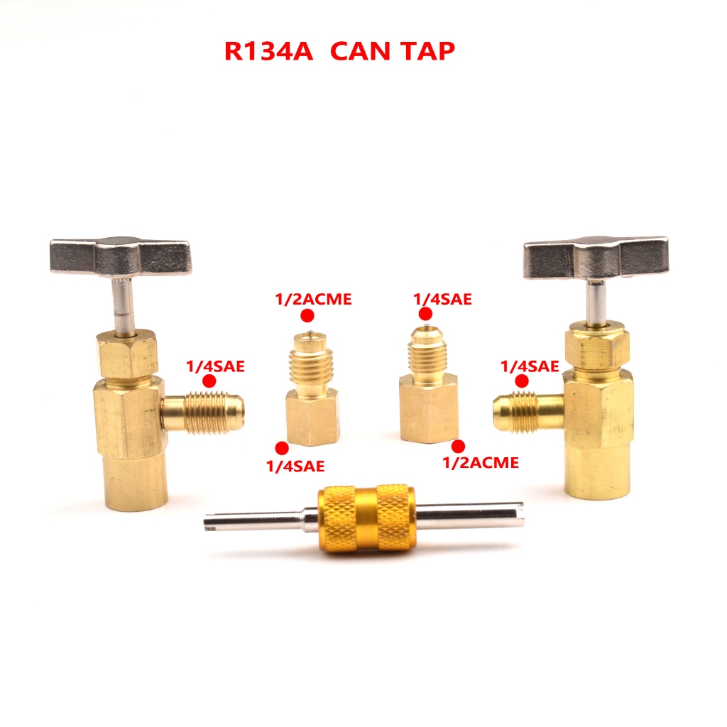 R134A Can Tap, R134A Self-Sealing and Puncture Style Refrigerant Can ...