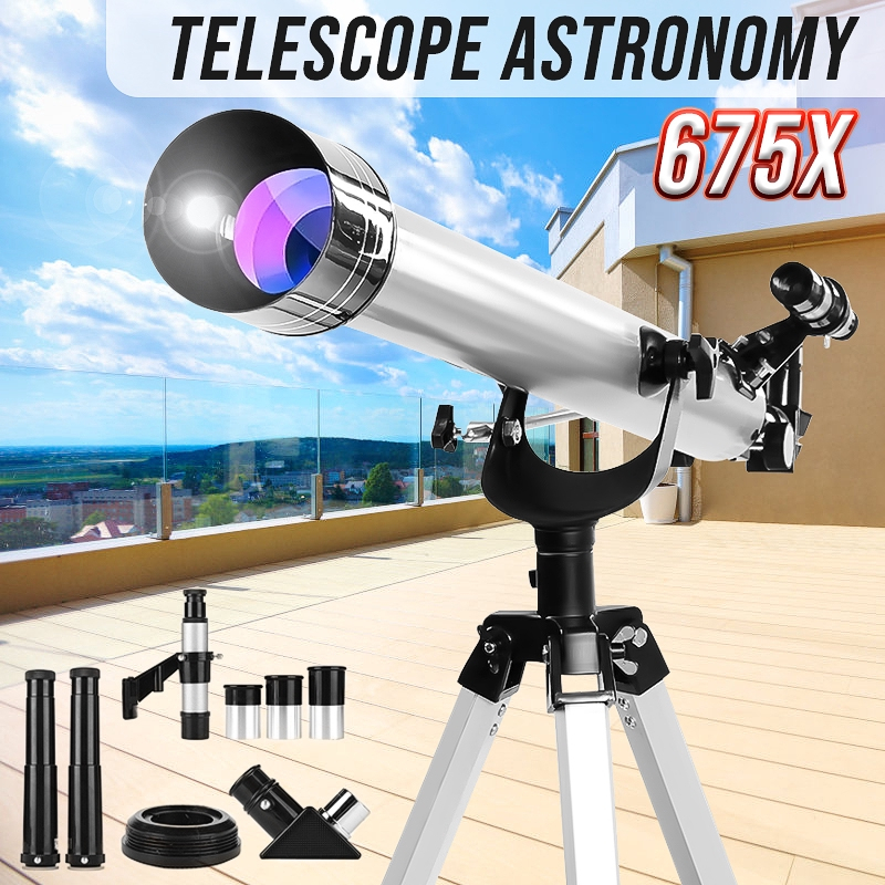 675x Astronomical Refractive Zooming Telescope Sky Monocular for Space