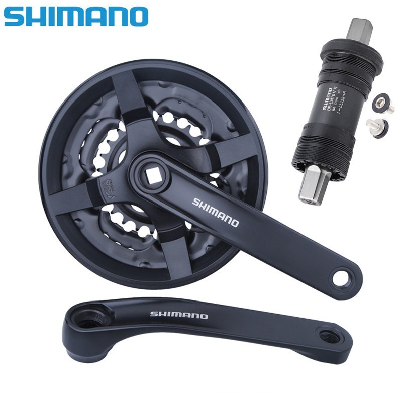 Shimano Tourney TY301 42-34-24T 6/7/8 Speed MTB Square Crank Triple ...