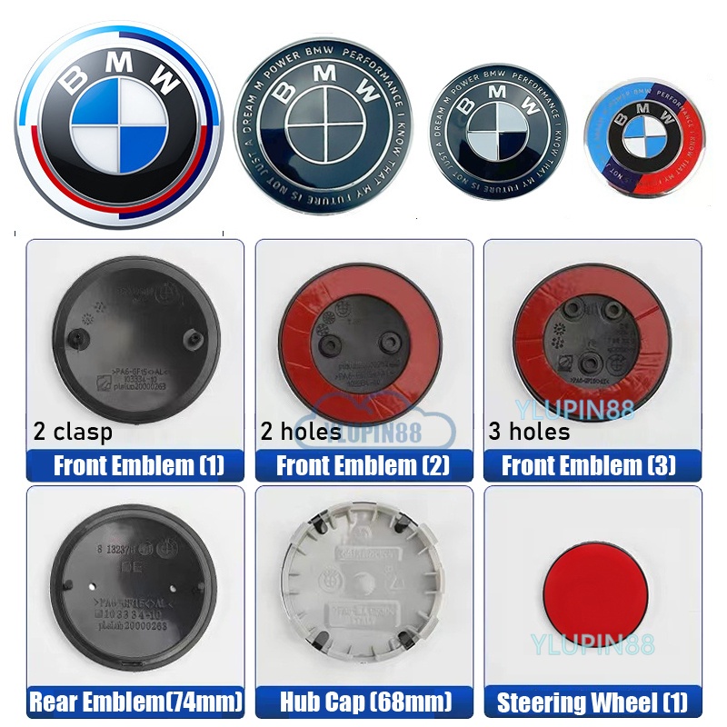 Car Wheel Center Hub Caps Cover Steering Wheel Rim Emblem Badge Sticker ...