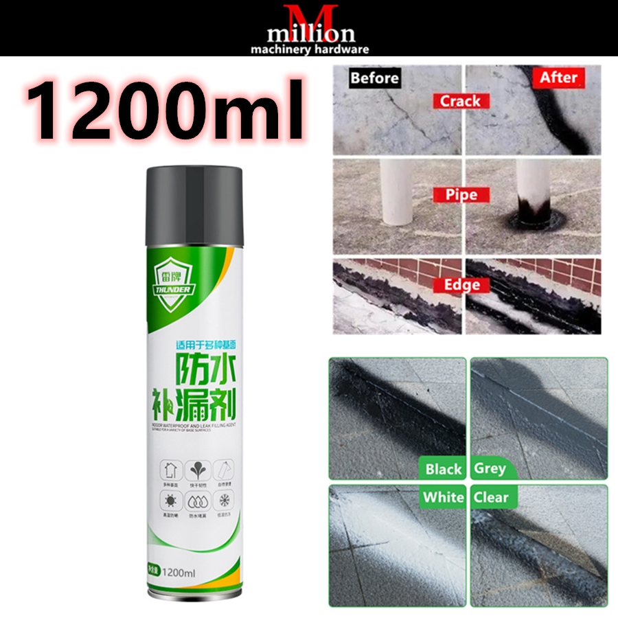1200ML Fast Leak Sealer Spray Roof Sealant Water Proof Spray Waterproof