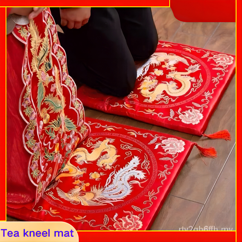el mat wedding tea kneel mat wedding ma跪垫婚礼敬茶跪垫结婚坐福垫拜堂拜天地新娘磕头红色垫子一对包邮 ...