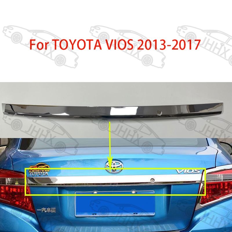 Toyota Vios 2014 2015 2016 2017 Rear Chrome Bar - Replace Type Car ...