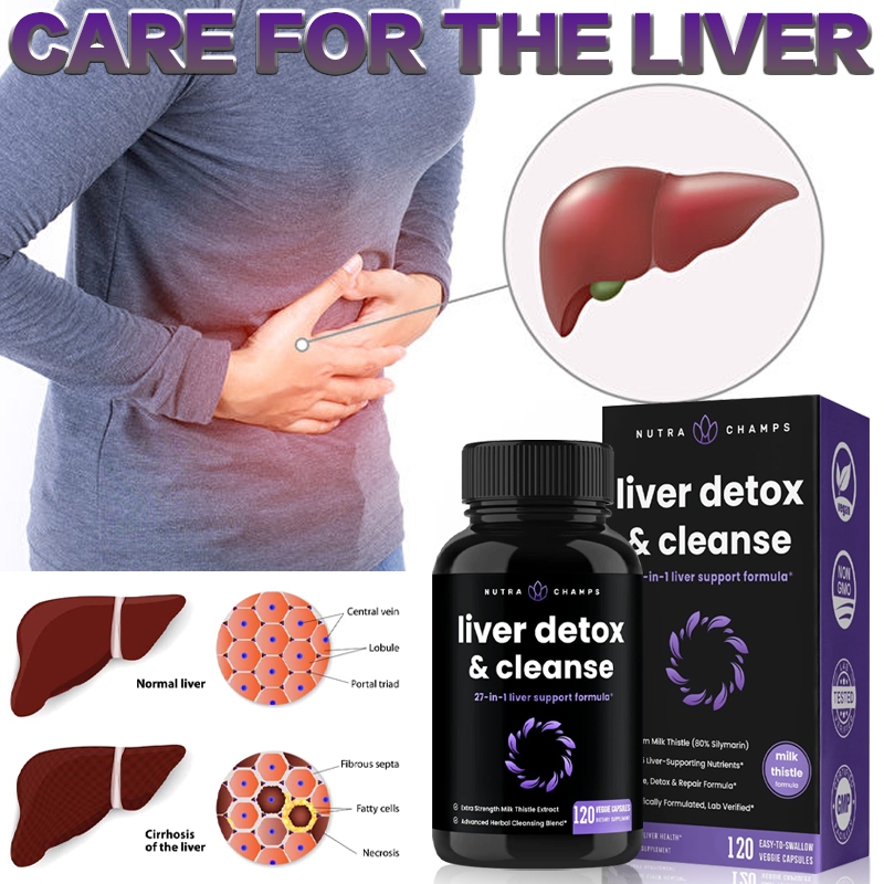 Liver Cleanse Detox & Repair | Milk Thistle Extract Contains 80% ...