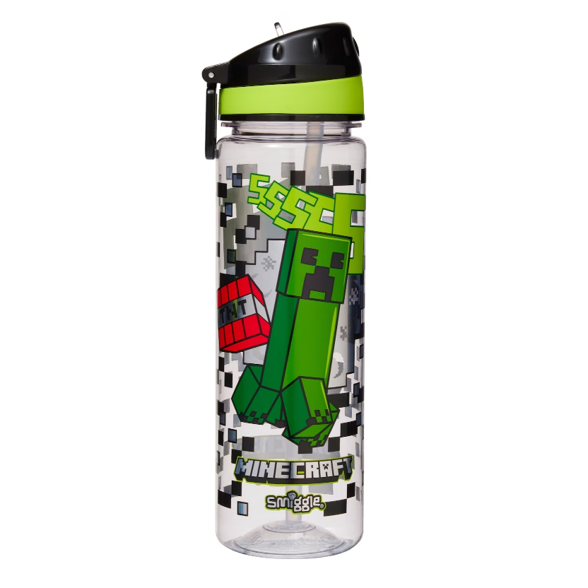 Smiggle MINECRAFT Drink bottle for kids 650ML | Shopee Malaysia