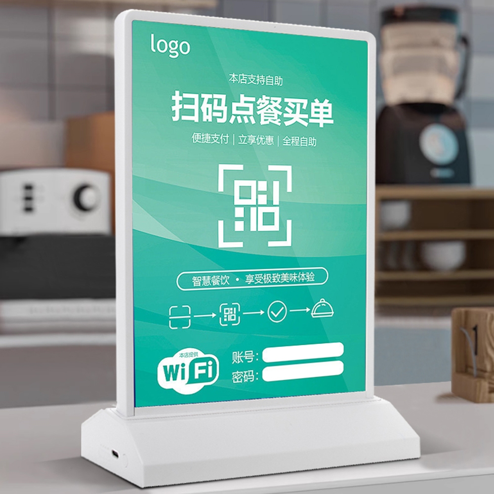 A4 Desktop Advertising Light Box LED Billboard Menu Display Double ...