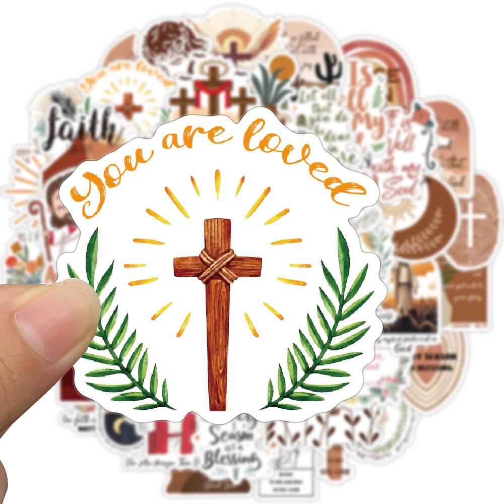 [Large Stickers]50pcs Biblical Sayings Holy Bible Jesus Christians ...