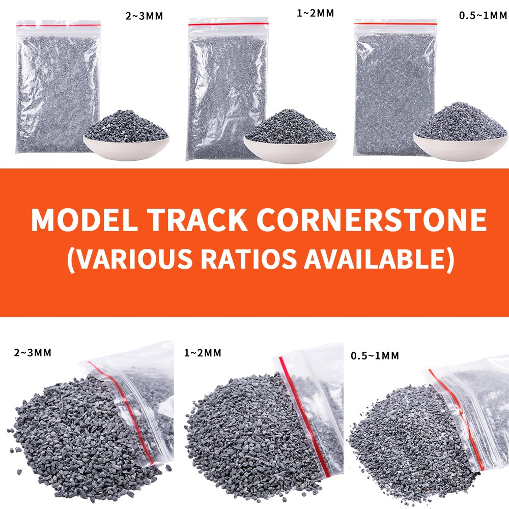 50g/bag 0.5-3MM Simulated Stone Micro Railway Crushed Stone Roadbed ...