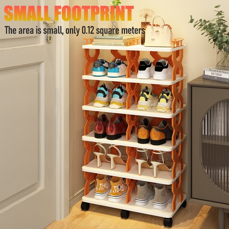 Rak Kasut Plastic Shoes Rack Multi-layer Narrow Shoe Rack Storage ...