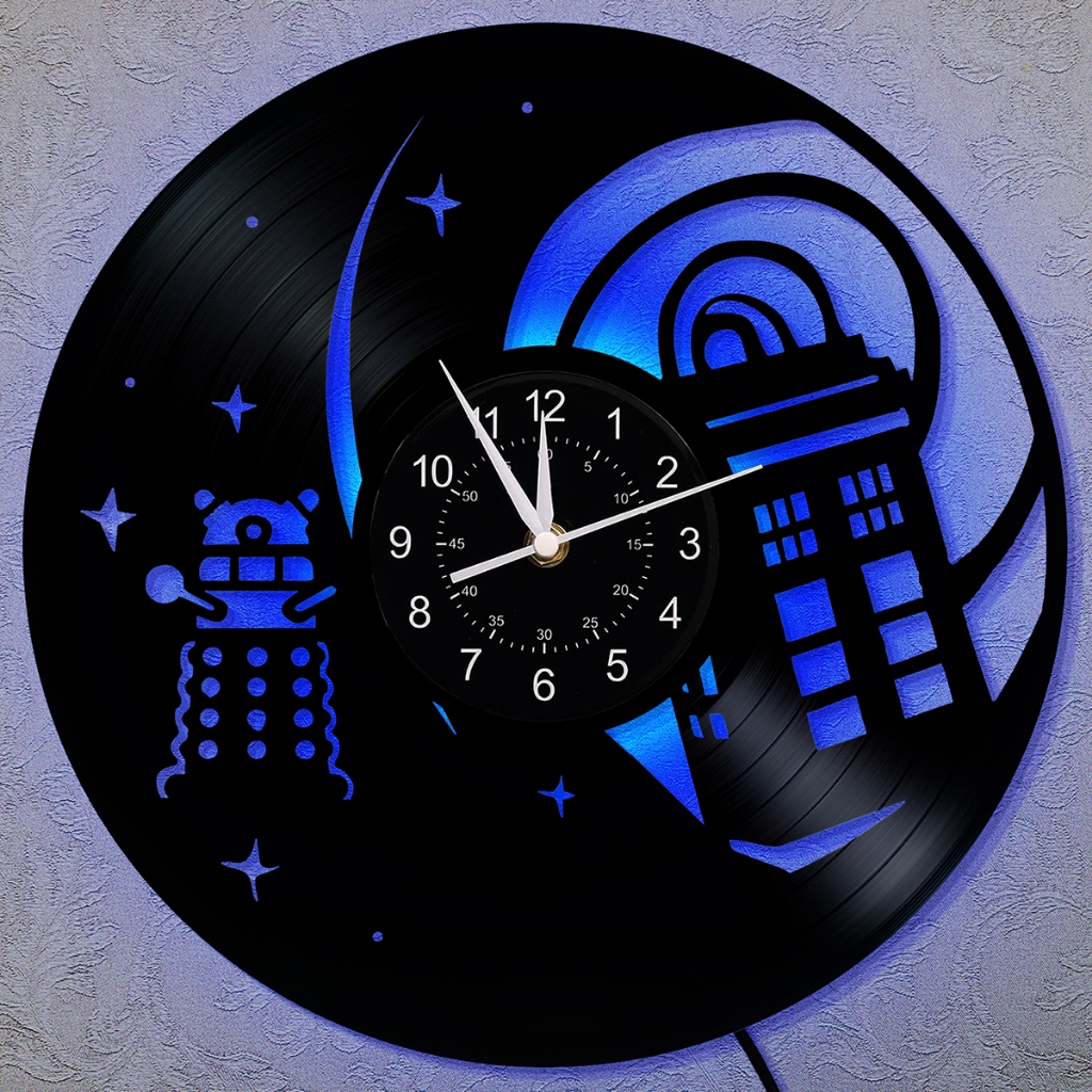 Doctor Who Wall Clock DW Fans Gifts, 12 inch Sci-fi Film Themed ...