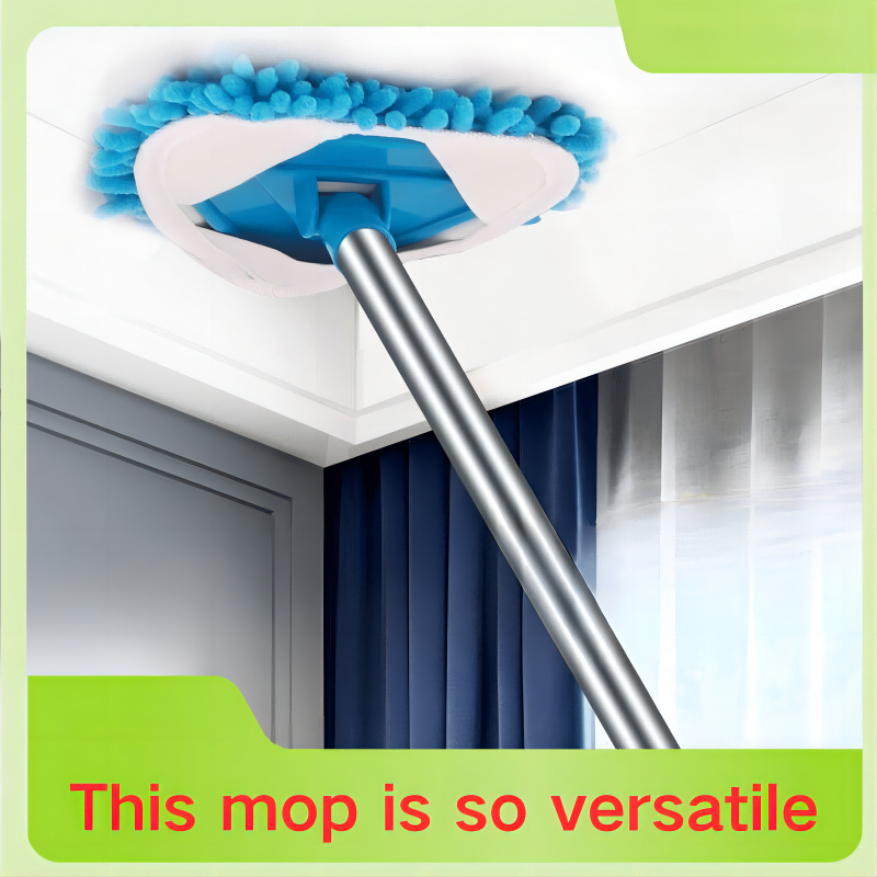 ♣Triangle mop dust collector household absorbent mop三角万能小拖把擦墙壁天花板除尘神器家用 ...