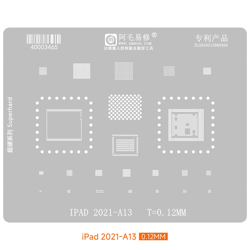 For Pad Air Pro Amaoe Bga Stencil A A X A X A A Cpu Ic Mk K Ch A