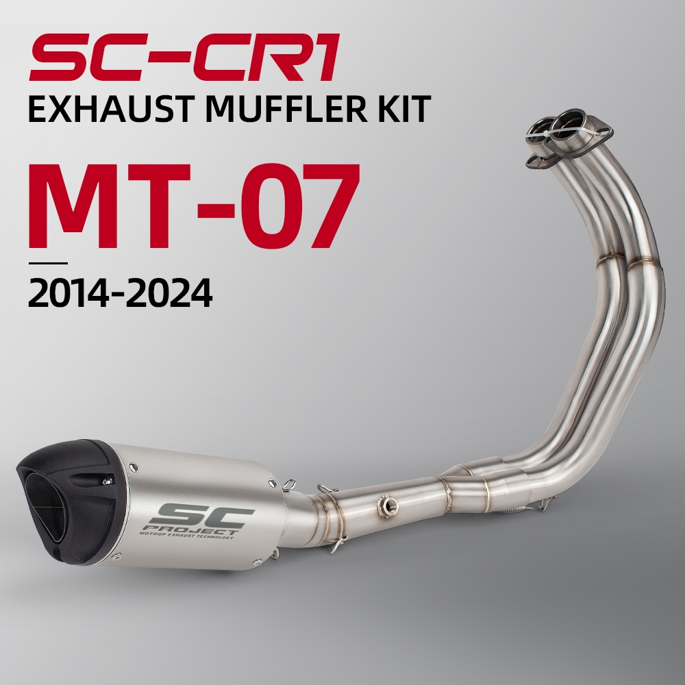 SC Project CR1 for YAMAHA mt07 xsr700 fz07 full system racing exhaust