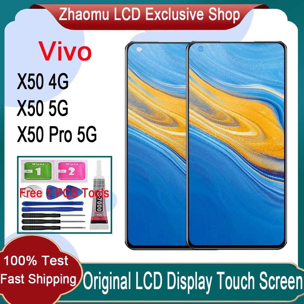 Original AMOLED Vivo X50 4G X50 5G X50 Pro 5G LCD Display Touch Screen ...