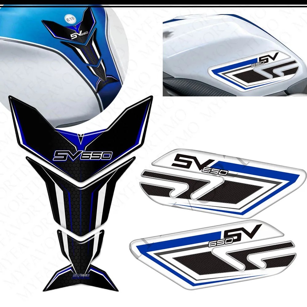 For Suzuki SV650S SV650X SV 650 S X Tank Pad Gas Tank Grips Side 3D ...