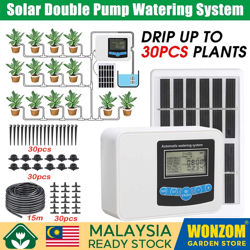 Upgrade Garden Drip Irrigation System Double Pump Controller Timer ...