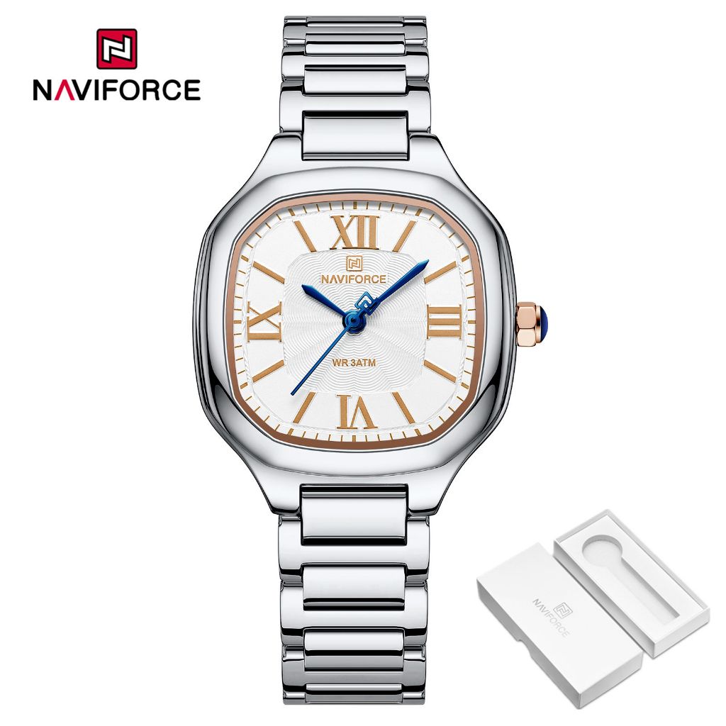 NAVIFORCE 5042 New model 2024 Original Women Watches Luxury Stainless Strap  Gold Quartz Wristwatch Waterproof fashion Female Clock Ladies Watches - Main Image