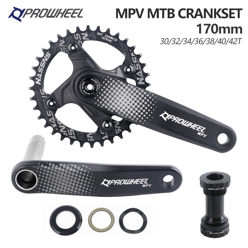 PROWHEEL MPV MTB Bicycle Crank 170mm aluminium alloy Ultra light ...