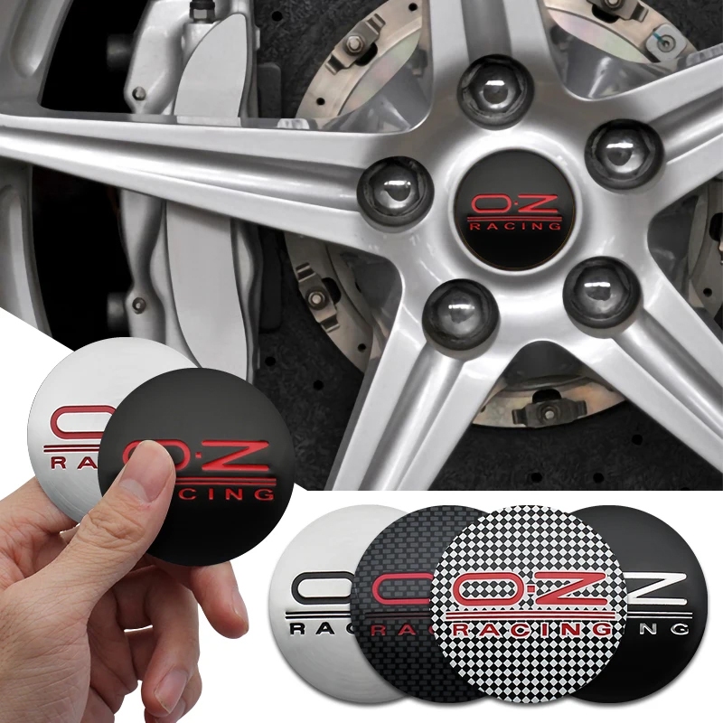 4pcs 56mm Car Styling OZ Racing O.Z Logo Badge Emblem Car Wheel Center ...