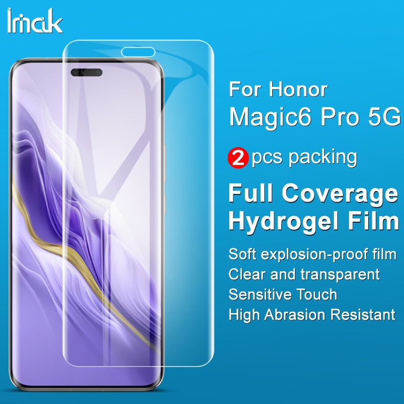 Lot De 2 Films Protection Hydrogel Pour Honor Magic 6 Pro - Transparent Anti-Rayures