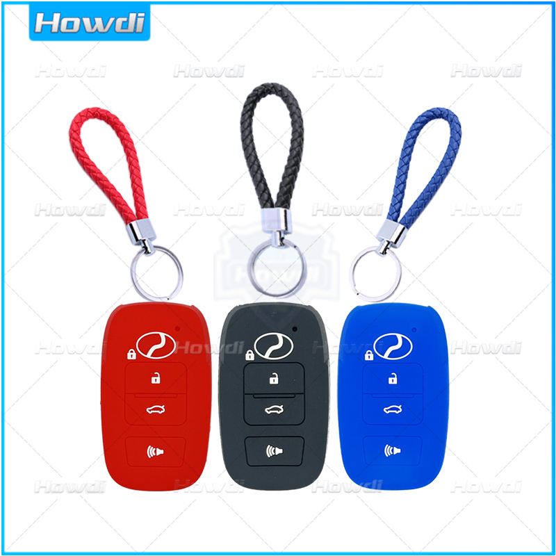 NEW Silicone key cover for perodua Axia Ativa Myvi ALZA with Leather ...