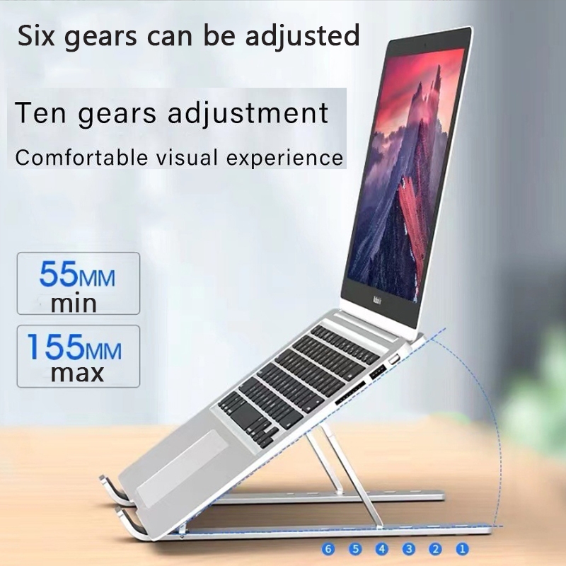 Portable Adjustable Foldable Laptop Stand Non-Slip Notebook Holder ...