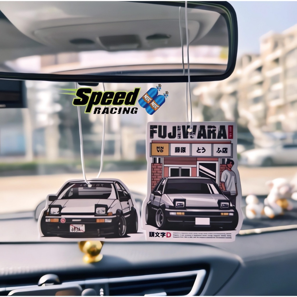 Initial D Hanging Car Air Freshener JDM Speed Racing Style Car Rear ...