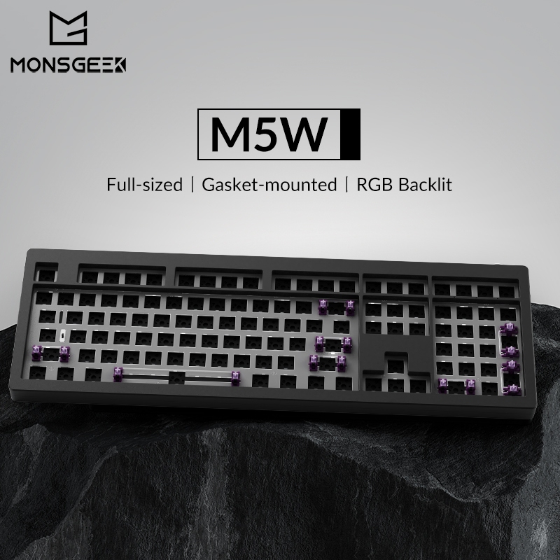 MonsGeek M5W RGB Hot-swappable Wireless Mechanical Keyboard DIY Kit ...