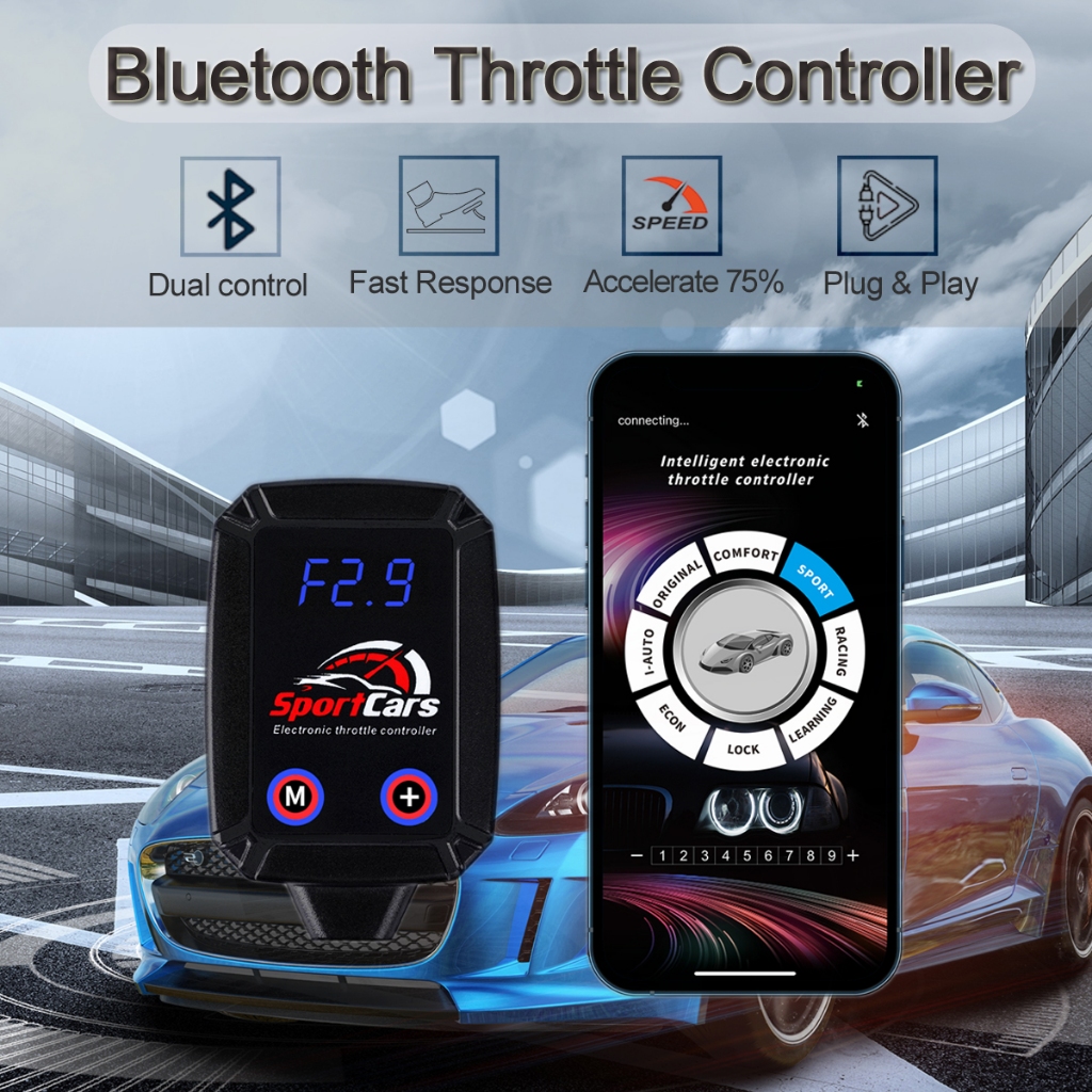Phone APP Bluetooth Connect Auto Throttle Response Controller Pedal