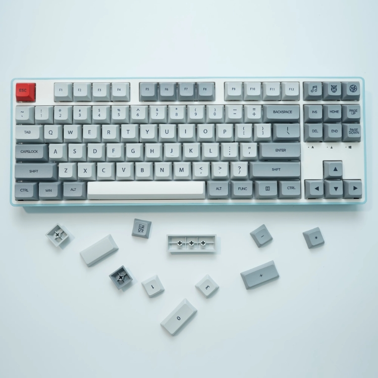 Meta 121Keys XDA Profile PBT Dye-sub Keycaps Granite Grey Custom ...