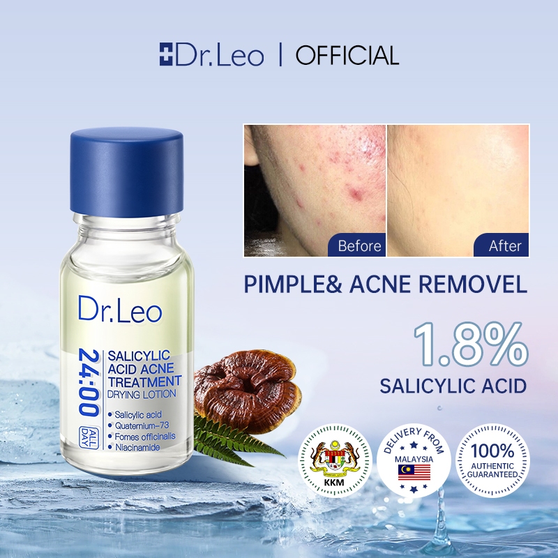 Dr Leo Acne Essence Salicylic Acid Anti Acne Serum Lighten Acne Scars Acne Removal Drying Lotion