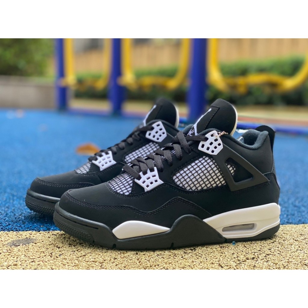 2024New Air Jordan 4 Retro Black/White Oreo Running Shoes AJ4 ...