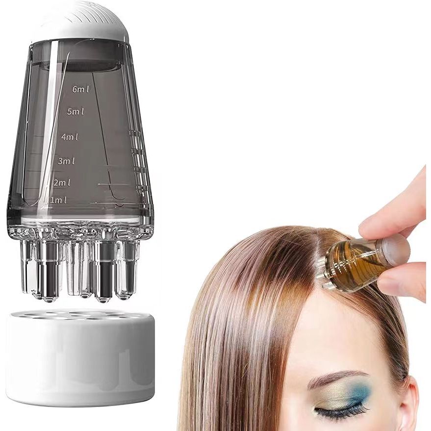 Scalp Applicator Minoxidil 1-6ml Essence Hair Growth Fluid Ball Massage ...