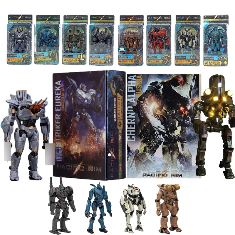 Figurines Pacific Rim LED Cherno Alpha Striker Eureka Crimson Typhoon - 18 Cm, Neuves Sous Blister