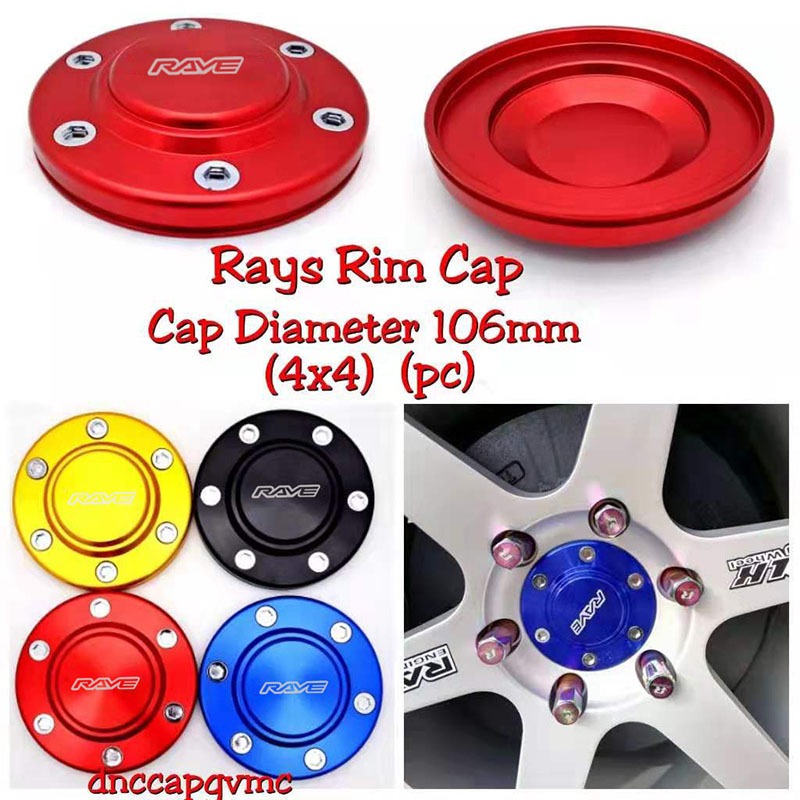 【ITSOK】Rave Rim Wheel Cap (cap diameter 106mm) ALLEN KEY 4X4 Thailand ...