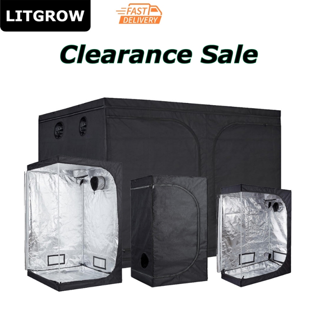 Litgrow Hydroponic Large Grow Tent High Reflective Mylar Growing Tents ...