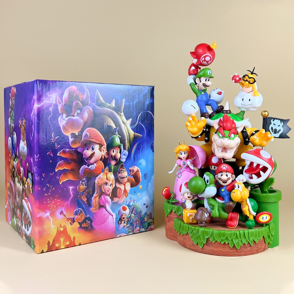 28cm The Super Mario Bros. Movie Mario Peach Luigi Bowser Koopa Troopa ...