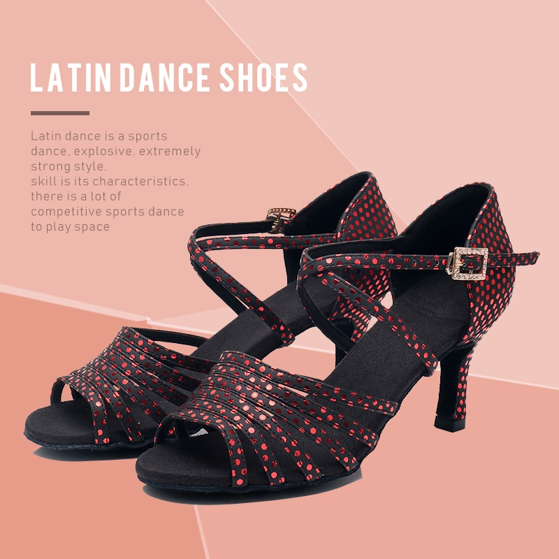 Girls Latin Dance Shoes Salsa Tango Ballroom Dancing Shoes Soft Sole ...