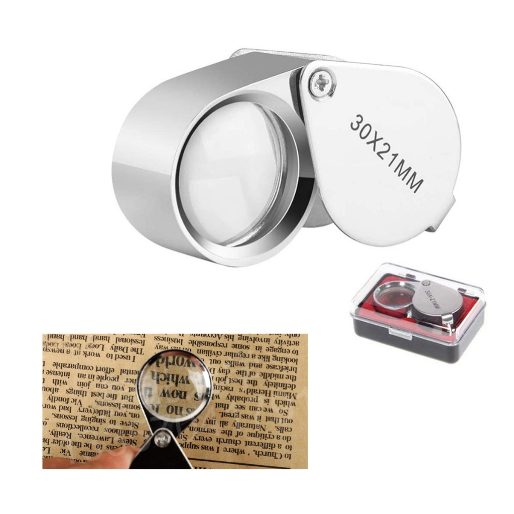 2024 New Folding Magnifying Portable Loupe Glass Pocket Size Lovely