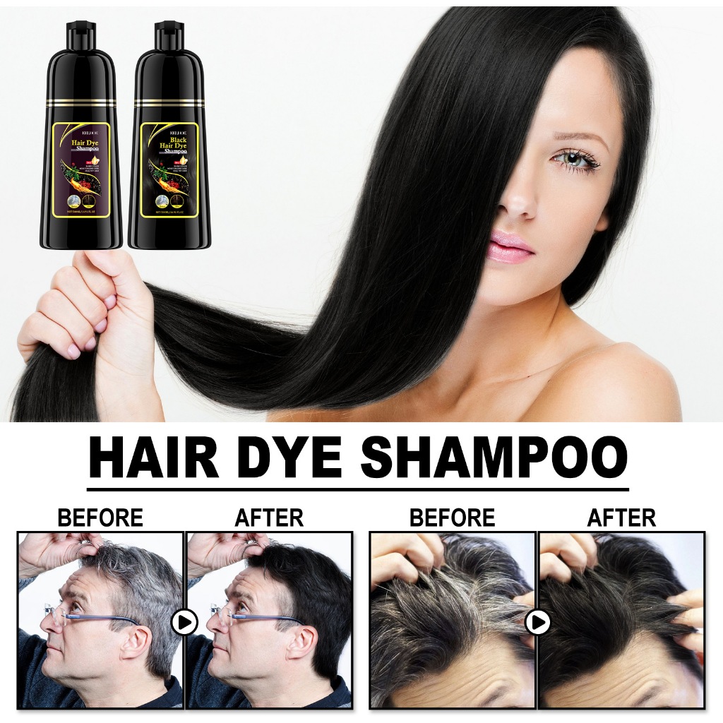 EELHOE Shampoo for Black Hair He Shou Wu Extract Cleansing Repairing ...