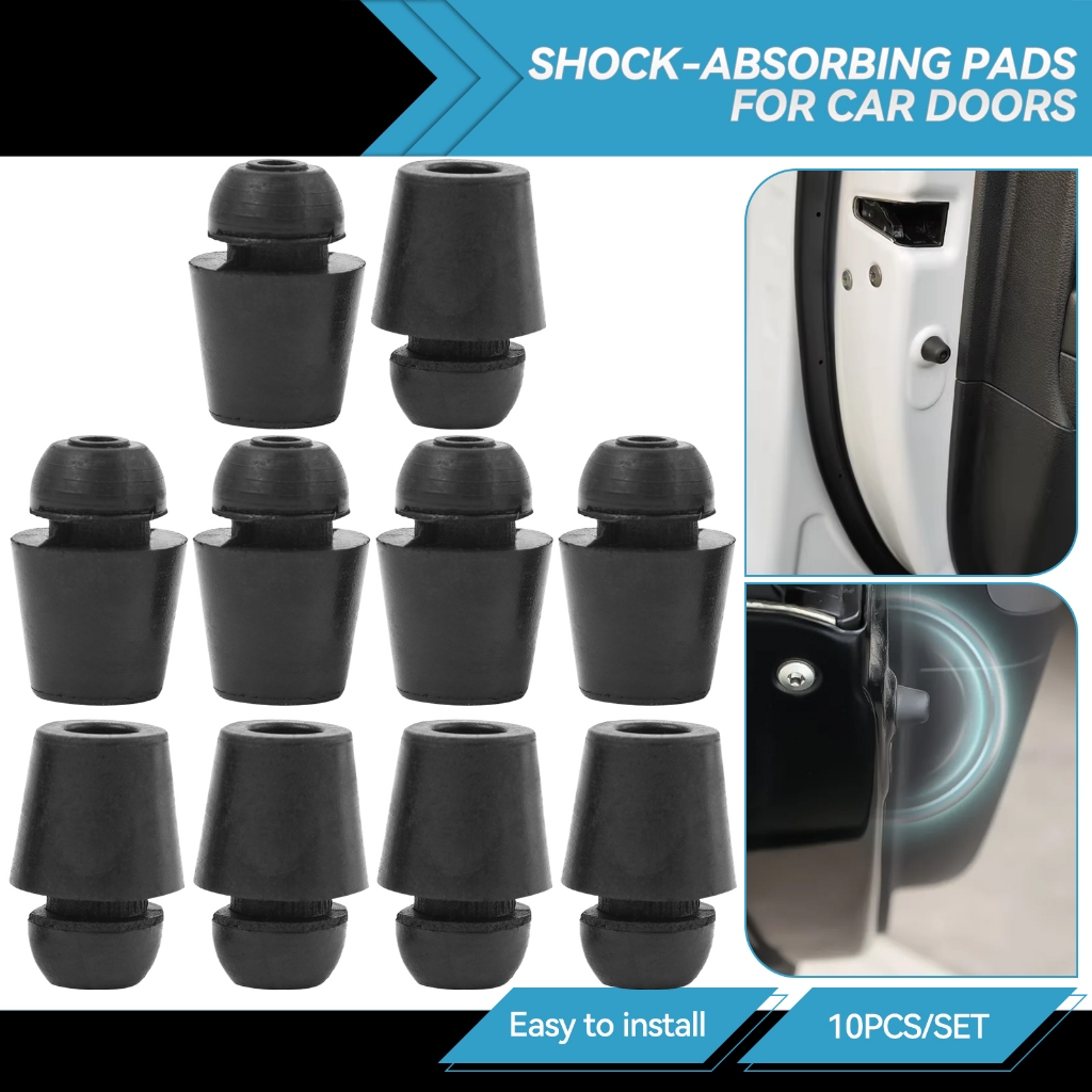10Pcs Universal Car Door Shock Absorber Bumper Dampers Buffer Rubber 