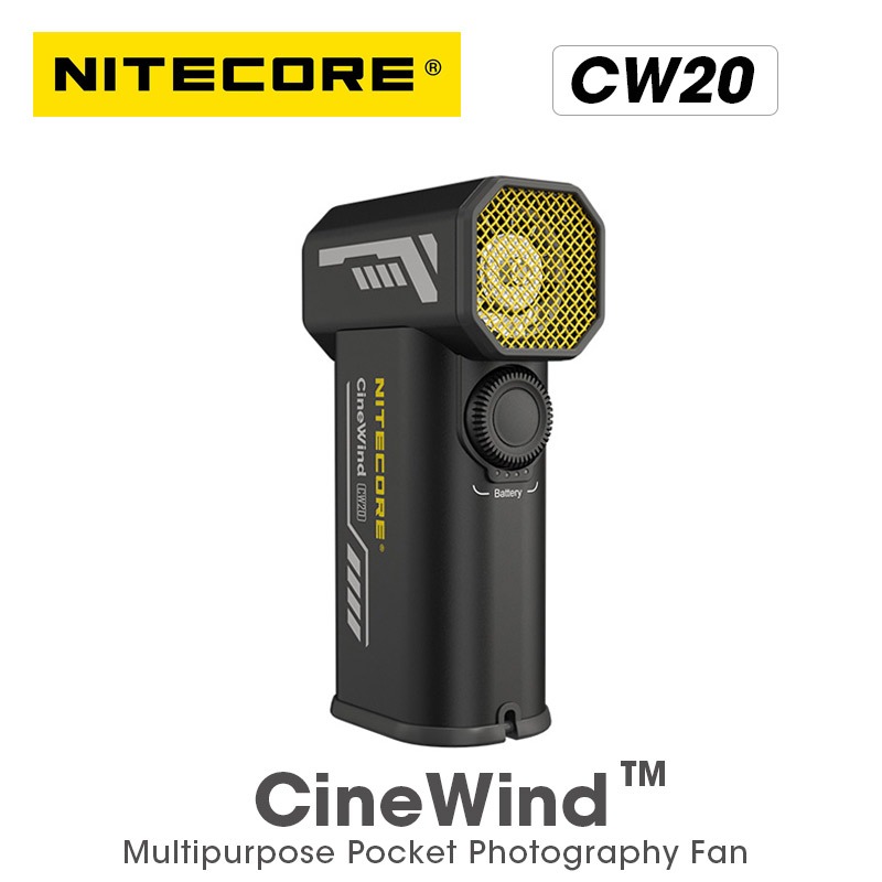 NITECORE CW20 Multipurpose Pocket Photography Fan Electric Portable Fan ...