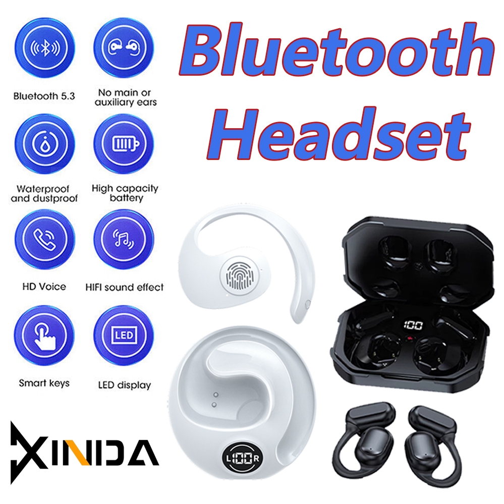 JR06 JR07 Mecha Style Sliding Cover TWS 5.3 Bluetooth Earphones half in ...