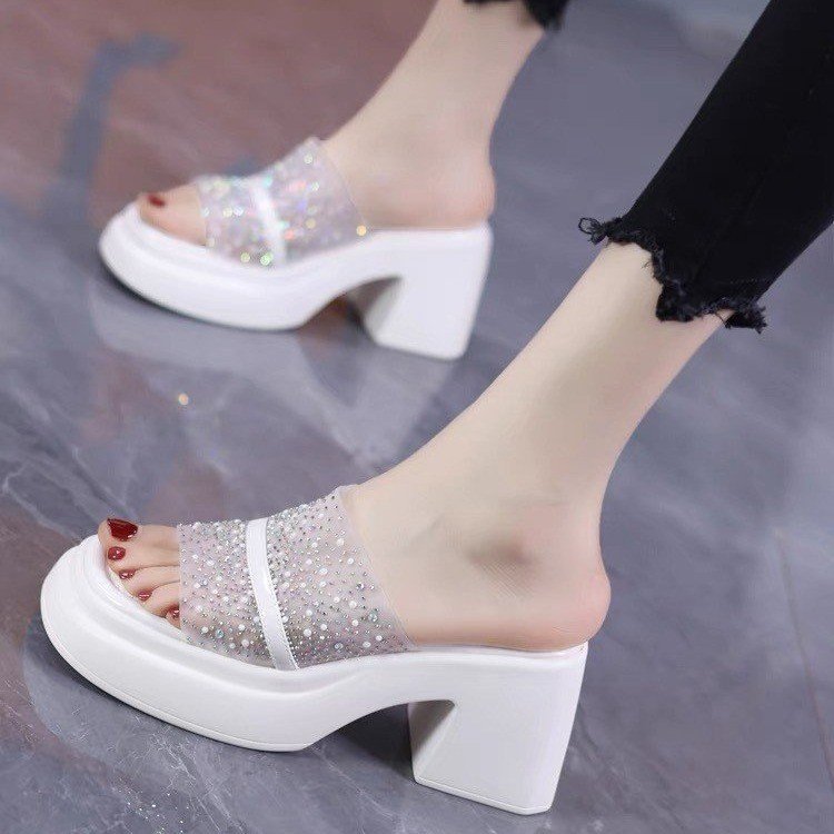 New Style Ready Stock sandal perempuan Comfortable block-heel sandals ...