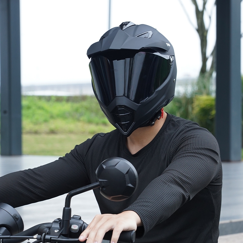Scrambler helmet with visor hotsell