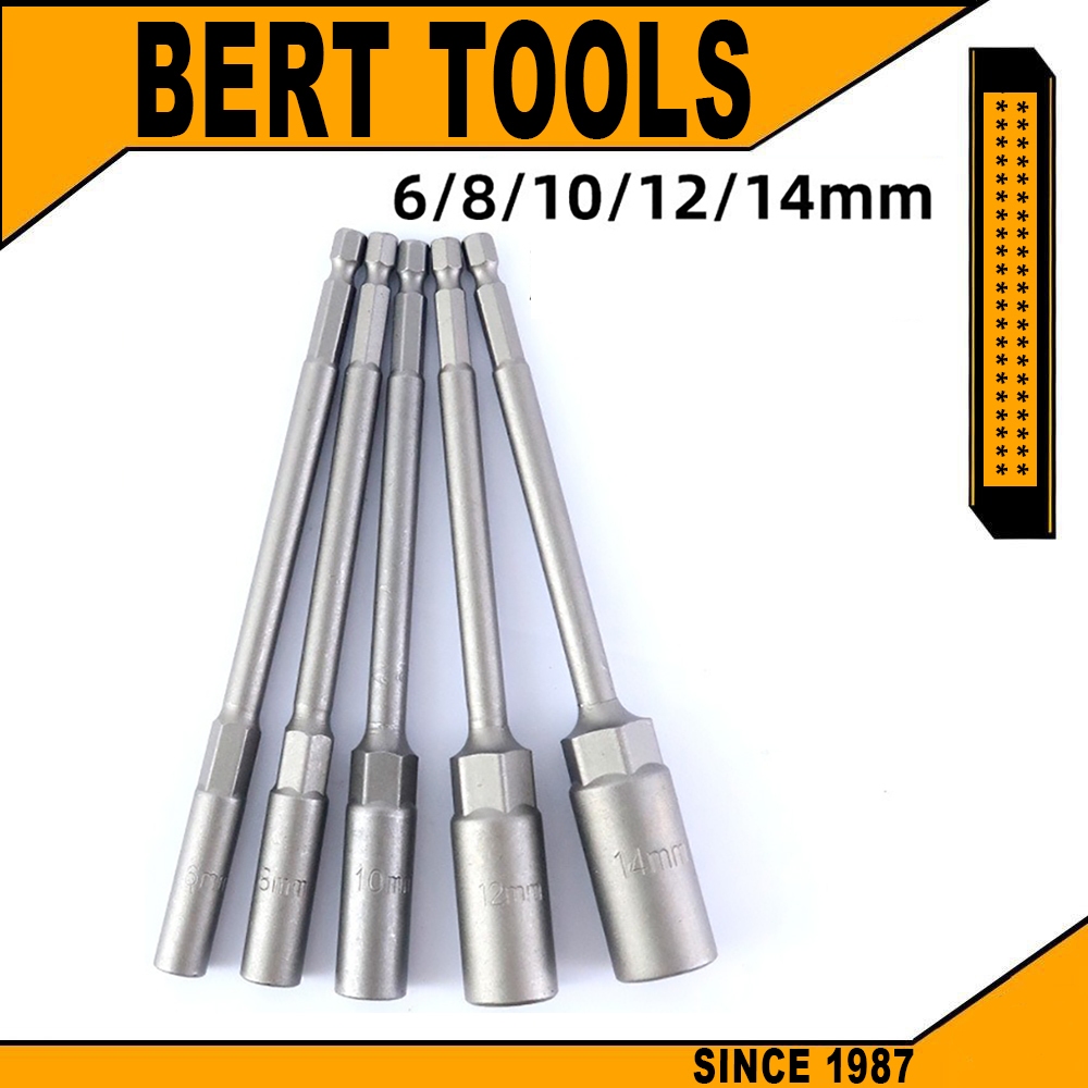 BERT🇲🇾｜6/8/10/12/14mm Deeper Sockets Nut Setter Driver Drill Bit Set 1