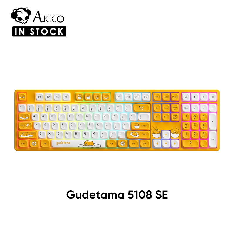 Akko Gudetama 5108 SE Hot-swappable Wired Mechanical Keyboard with RGB ...