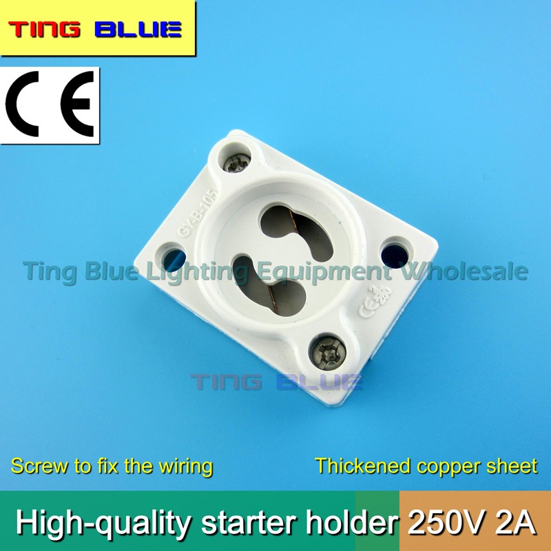 [TingBlue] (810pcs) Fluorescent Lamp Starter Holder Lamp Holder Lamp