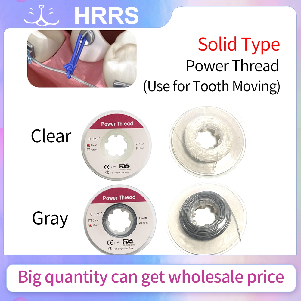 1 roll Dental Orthodontic Thread Power Elastic Archwire Sleeve Power ...