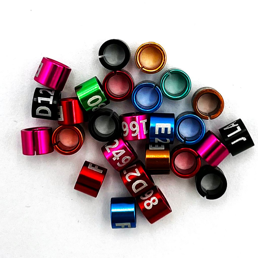 50PCS 3.5MM ID Aluminum Split Bird Leg Rings: Durable and Secure ...